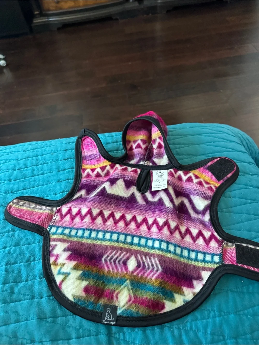 Aztec Woven Blanket Dog Jacket Coat Toy Breed